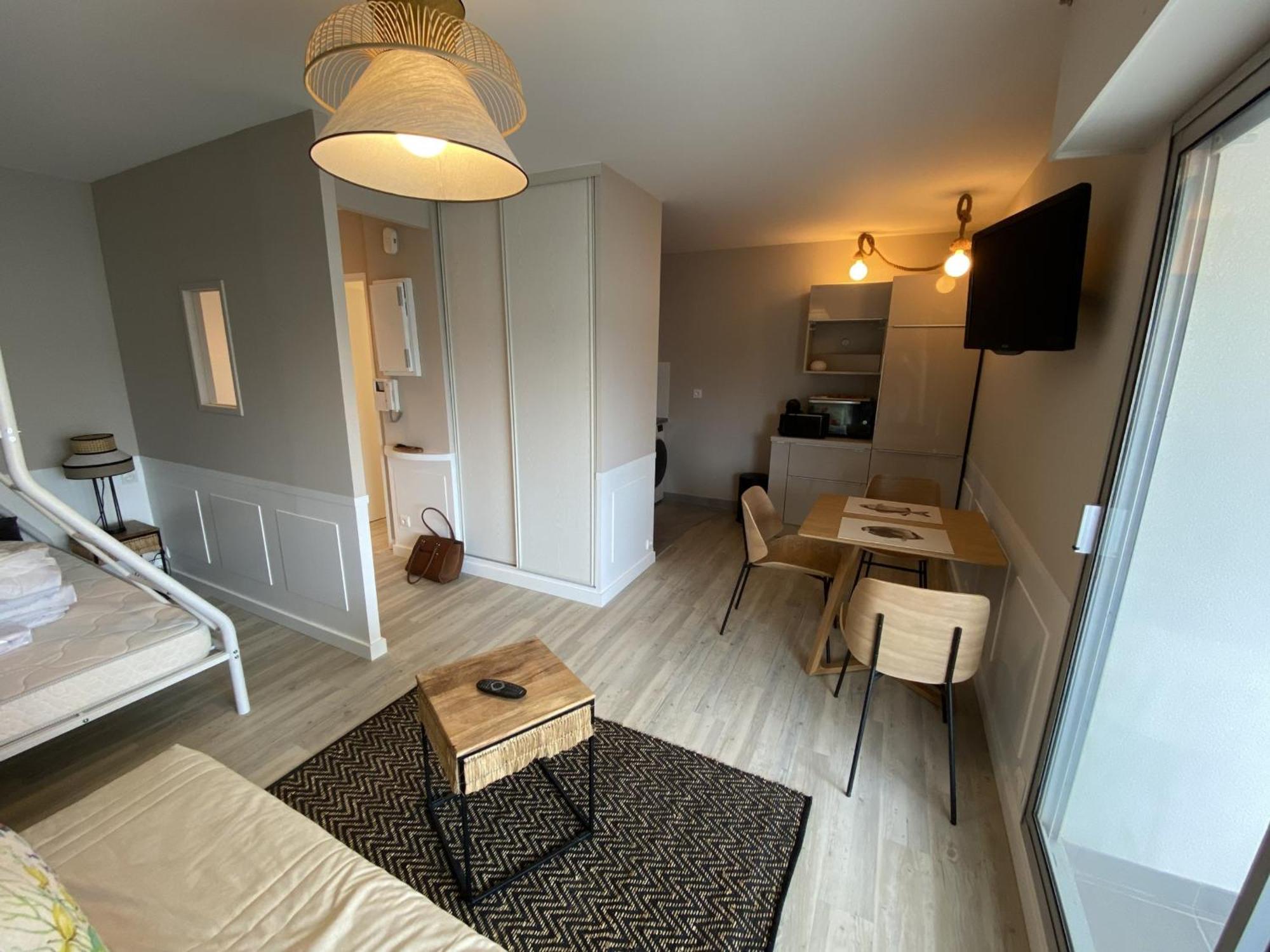 Studio Neuf En Front De Mer Avec Terrasse Et Parking, Ideal Pour 3 Personnes - Fr-1-474-147 Arcachón Exterior foto